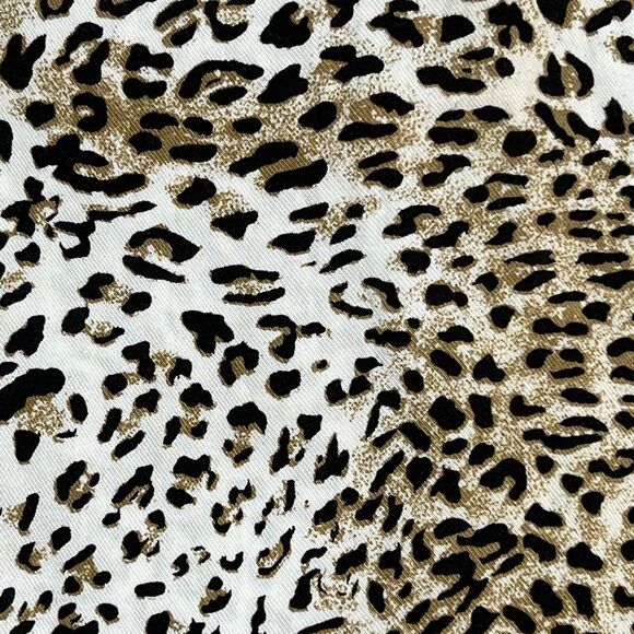 Dalia Collection Animal Print Tunic Shirt Women's XL Brown Blouse 100% Rayon - Picture 3 of 16